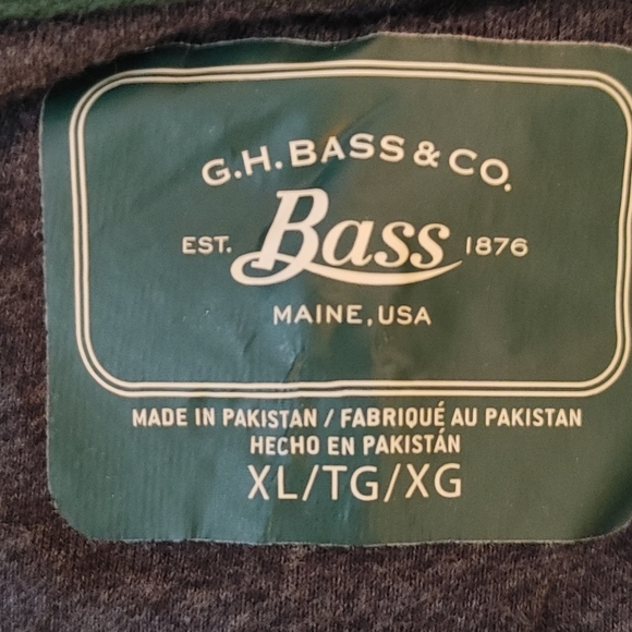 G. H. BASS & CO. 3 BUTTON WAFFLE KNIT THERMAL SHIRT, GRAY XL - Picture 5 of 7